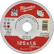 Круг відрізний Milwaukee по металу SCS 41/125х1.5, 125 мм (4932451479)