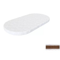 Матрац для дитячого ліжечка Ingvart Smart Bed Oval кокос, 60х72 см (2100082000009)