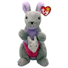 М'яка іграшка Ty Beanie Babies Сірий кенгуру Kayla 15 см (41349)