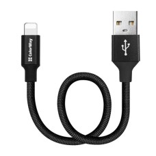 Дата кабель USB 2.0 AM to Lightning 0.25m black ColorWay (CW-CBUL048-BK)