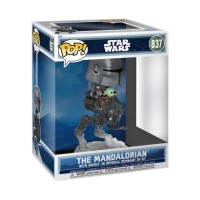Фігурка Funko Pop Rides серії Мандалорець і Ґроґу - Мандо з Ґроґу на всюдиході (90812)