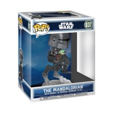 Фігурка Funko Pop Rides серії Мандалорець і Ґроґу - Мандо з Ґроґу на всюдиході (90812)