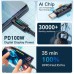 Дата кабель USB 2.0 AM to USB-C 1.0m 7A LED black Essager (EXCT-XY01-P)