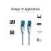 Патч-корд 3м, RJ-45 cat 5e UTP blue Vention (VAP-A10-S300)