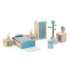 Ігровий набір Viga Toys Дерев'яні меблі для ляльок PolarB Спальня (44035)
