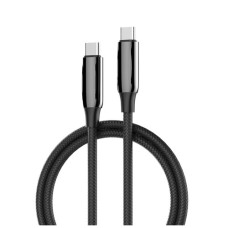 Дата кабель USB-C to USB-C 2.0m (PVC+Aluminum Alloy) (PD Fast Charging 240W) 5А black ColorWay (CW-CBPDCC070-BK)