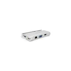 Концентратор VEGGIEG USB-C 5-in-1 USB-C + 3xUSB 3.0 + HDMI + RJ45 0.1m silver (TC07-S)