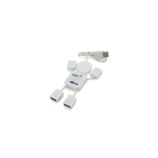 Концентратор Voltronic USB 2.0 to 4xUSB man OEM (YT-HM4-W)