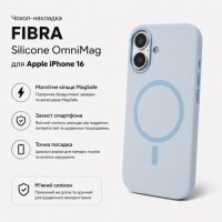Чохол до мобільного телефона BeCover FIBRA Silicone OmniMag Apple iPhone 16 Light Blue (716228)