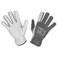 Захисні рукавички Neo Tools козяча шкіра, р.9, сіро-білий (97-656-9)