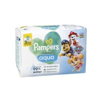 Дитячі вологі серветки Pampers Harmonie Aqua Щенячий Патруль 48 шт х 3 пачки (144 шт) (8700216722476)