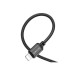 Дата кабель USB 2.0 AM to Lightning 1.0m 2.4A nylon BX87 black BOROFONE (6974443389005)