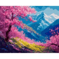 Картина по номерам Santi Весна в горах 40*50 см алмазна мозаїка (954817)