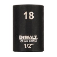 Головка торцева DeWALT ударна IMPACT 1/2" х 18 мм, шестигранна (DT7536)