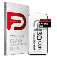 Скло захисне Armorstandart Icon 3D Apple iPhone 16e Black (ARM76270)