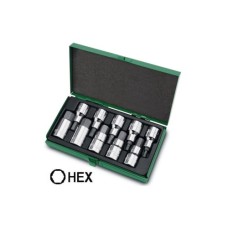 Набір головок Toptul шестигранник 1/2" Н4-Н19 (GAAD1007)