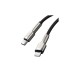 Дата кабель USB-C to Lightning 0.25m 20W Cafule Series Meta black Baseus (CATLJK-01)