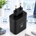 Зарядний пристрій Vinga 2xUSB-C + USB-A Display 65W (VCR65ACCDB)