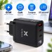 Зарядний пристрій Vinga 2xUSB-C + USB-A Display 65W (VCR65ACCDB)