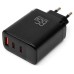 Зарядний пристрій Vinga 2xUSB-C + USB-A Display 65W (VCR65ACCDB)