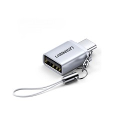 Перехідник OTG USB 3.0 AF to USB-C gray UGREEN (50283)