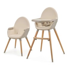 Стілець для годування Kinderkraft 2 в 1 Fini 2 Beige (5902533924493)
