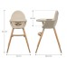 Стілець для годування Kinderkraft 2 в 1 Fini 2 Beige (5902533924493)