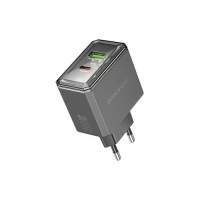Зарядний пристрій BOROFONE BAS32A Treasure 1xUSB-C PD30W + 1xUSB QC3.0 Black (6941991110641)