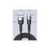 Дата кабель USB 2.0 AM to USB-C 0.5m 3A LED black Essager (EXCT-XCDB01)