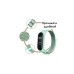 Ремінець до фітнес браслета BeCover Nylon Style для Xiaomi Mi Smart Band 5/6 Green-Sand (705419)