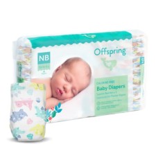 Підгузки Offspring Dinoland, розмір NB, до 4 кг 56 шт (DP-OI-FAT-NB56P-DNL)