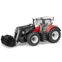 Масштабна модель автомобіля Bruder Трактор Steyr 6300 Terrus з навантажувачем червоно-білий М1: (03181)