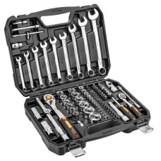 Набір інструментів Neo Tools 82шт, 1/2", 1/4", CrV, eco кейс (10-058)