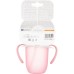 Поїльник-непроливайка Canpol babies Matte Pastels із силіконовою трубочкою 210 мл Рожевий (56/522_pin)