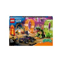 Конструктор LEGO City Stuntz Подвійна петля каскадерської арени 598 деталей (60339)