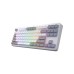 Клавіатура Hator Rockfall 3 Mecha TKL QMK/VIA Orange Wireless White (HTK851UA)