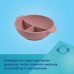 Тарілка дитяча Canpol babies DOTS силіконова на присосці з секціями, рожева (51/403_pin)