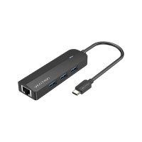 Концентратор VENTION USB 3.1 Type-C to 3xUSB 3.0+MicroUSB+RJ45 100M Ethernet black (TGPBB)
