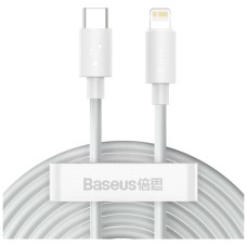 Дата кабель USB 2.0 AM to Lightning 1.5m 20W Simple WisdomKit (2PCS) white Baseus (TZCATLZJ-02)