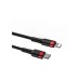 Дата кабель USB-C to Lightning 1.0m Cafule PD 20W red+black Baseus (CATLKLF-91)
