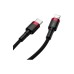 Дата кабель USB-C to Lightning 1.0m Cafule PD 20W red+black Baseus (CATLKLF-91)