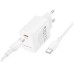 Зарядний пристрій BOROFONE BN28 Fuente USB-C PD30W + cable USB-C to USB-C White (6941991120312)