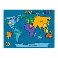Набір для творчості Rosa Talent World Map 3D, МДФ 24,5 х 18,5 см (4823098540038)