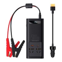 Автомобільний інвертор 12V/220V 500W Super Si Power Inverter CN/EU Black Baseus (CGNB000101)