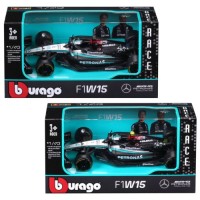 Масштабна модель автомобіля Bburago Автомодель - Mercedes-AMG F1 W15 Performance (2024), 1:43 (18-38208)
