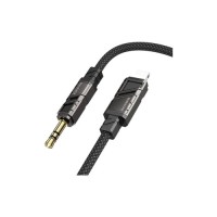Кабель мультимедійний Lightning to 3.5mm M 1.0m BL22 black BOROFONE (6941991117749)