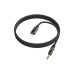 Кабель мультимедійний Lightning to 3.5mm M 1.0m BL22 black BOROFONE (6941991117749)