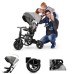 Дитячий велосипед QPlay Rito Star Grey складаний триколісний (S380-11RitoStarGrey)