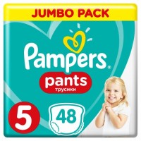 Підгузок Pampers трусики Pants Junior Розмір 5 (12-17 кг), 48 шт (4015400672906)