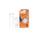 Зарядний пристрій Denmen USB-C PD20W 3.6A + cable USB-C to USB-C white (DM-DC06T-WH)